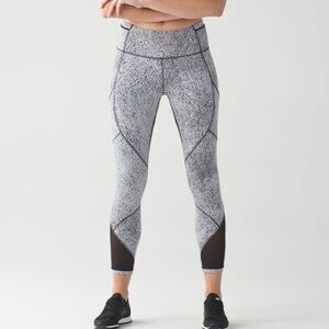 Lululemon Athletica Black and White Patterned Leggings